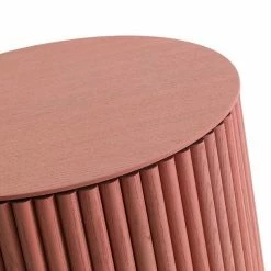 Staunton And Henry Furniture Art Deco Solid Wood Round Coffee Table