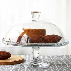 Staunton And Henry Glass Cake Dome And Stand