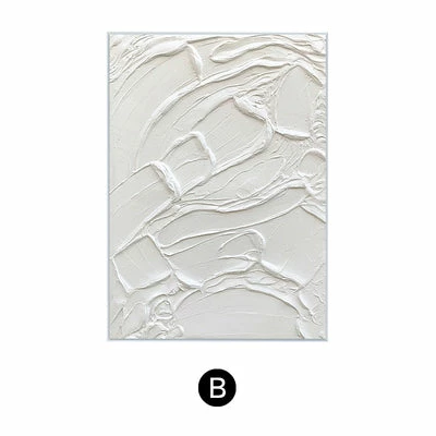 Staunton And Henry Wall Decor Modern Abstract White Oil Painting