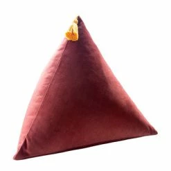 Staunton And Henry 3D Velvet Triangle Throw Cushion Home Accessories
