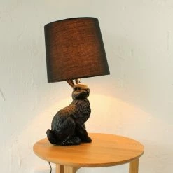 Staunton And Henry Mooi Style Black Rabbit Table Lamp Lighting
