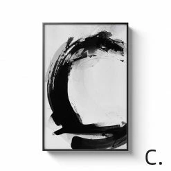 Staunton And Henry Black And White Alphabet Wall Art With Frame