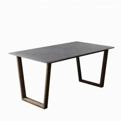 Staunton And Henry Furniture Gray Sintered Stone Top Dining Table