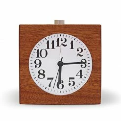 Staunton And Henry Wall Decor Modern Classic Alarm Clock With Beech Wood Frame
