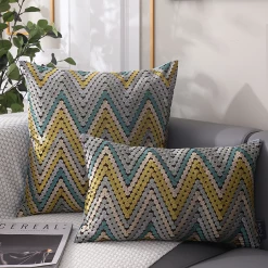 Staunton And Henry Home Accessories Chevron Pattern Throw Cushions
