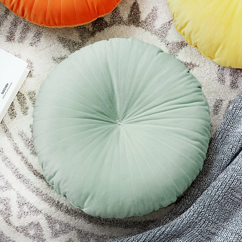 Staunton And Henry Georgian Round Velvet Throw Cushion