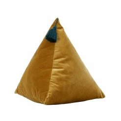 Staunton And Henry 3D Velvet Triangle Throw Cushion Home Accessories