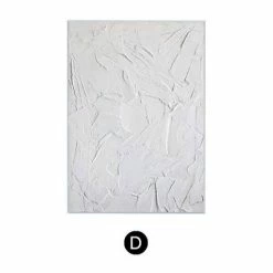Staunton And Henry Wall Decor Modern Abstract White Oil Painting