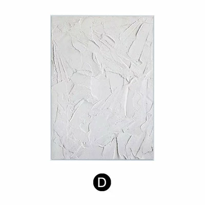 Staunton And Henry Wall Decor Modern Abstract White Oil Painting