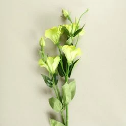 Staunton And Henry White Lisianthus Silk Flowers - Set Of 3 Stems Home Accessories