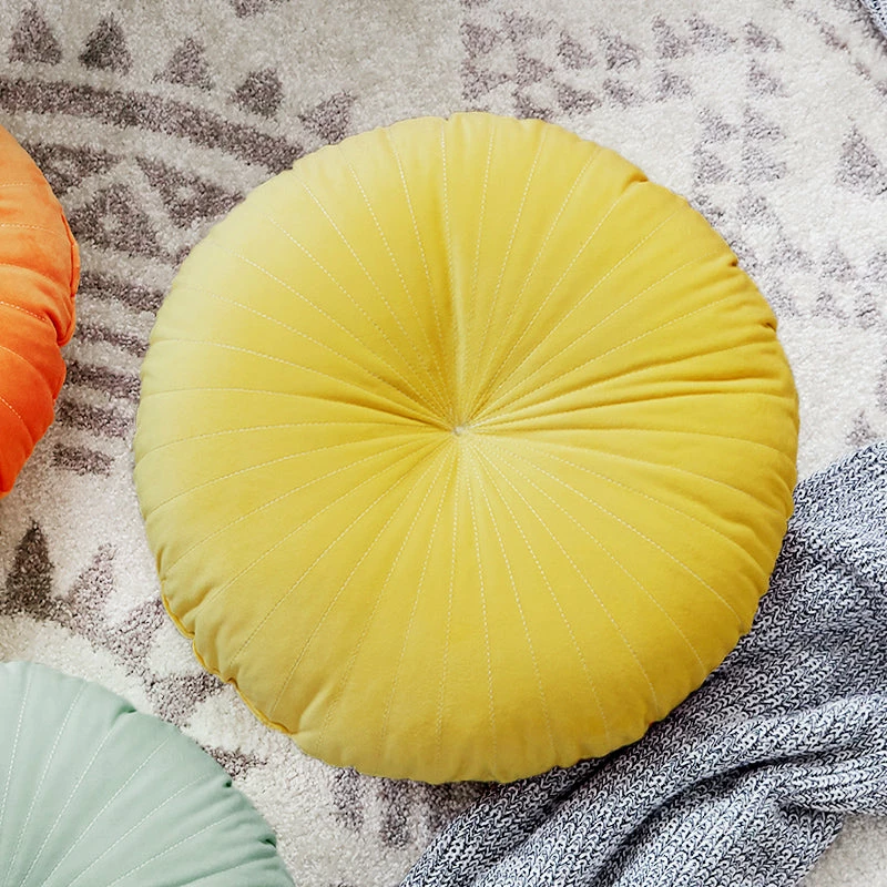 Staunton And Henry Georgian Round Velvet Throw Cushion