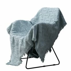 Staunton And Henry Nordic Muted Color Cotton Throw Blanket
