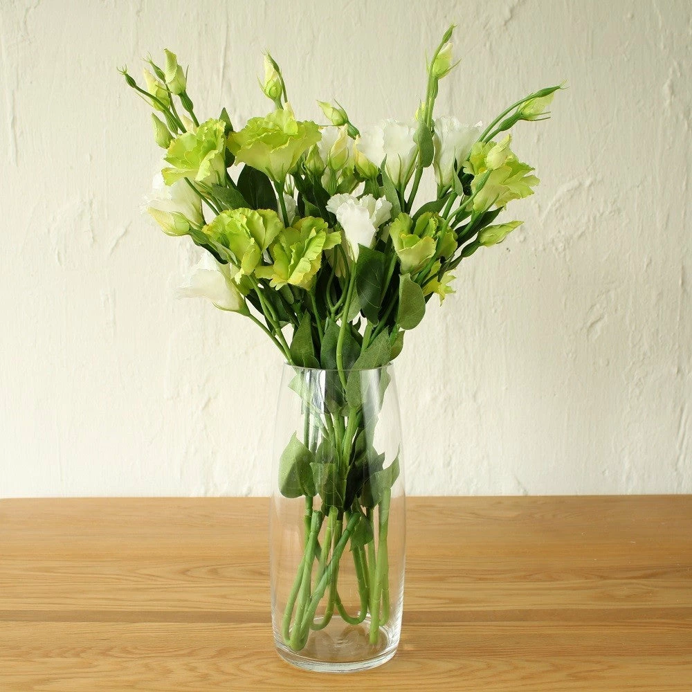 Staunton And Henry White Lisianthus Silk Flowers - Set Of 3 Stems Home Accessories