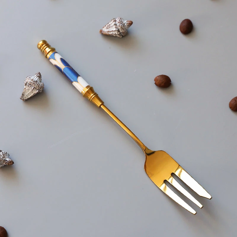 Staunton And Henry Gatsby Elegant Modern Dessert Forks - Set Of 4 Kitchen