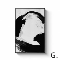 Staunton And Henry Black And White Alphabet Wall Art With Frame