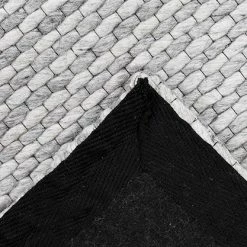 Staunton And Henry Naya Light Grey Chunky Weave Wool Rug Rugs