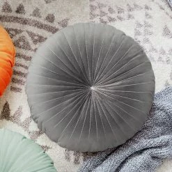 Staunton And Henry Georgian Round Velvet Throw Cushion