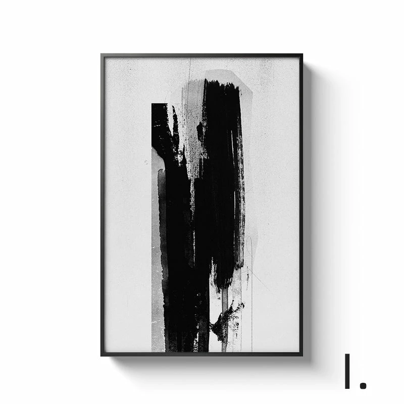 Staunton And Henry Black And White Alphabet Wall Art With Frame