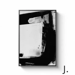 Staunton And Henry Black And White Alphabet Wall Art With Frame