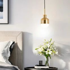 Staunton And Henry Lighting Modern Brass Glow Pendant Light