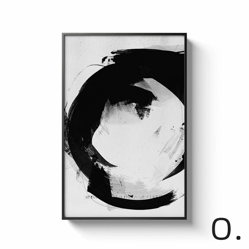 Staunton And Henry Black And White Alphabet Wall Art With Frame