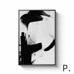 Staunton And Henry Black And White Alphabet Wall Art With Frame