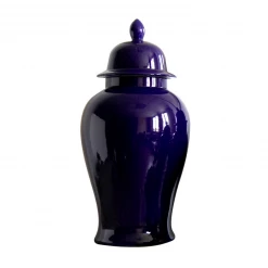 Staunton And Henry Blue Ceramic Chinese Urn