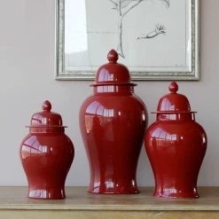 Staunton And Henry Blue Ceramic Chinese Urn