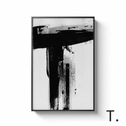 Staunton And Henry Black And White Alphabet Wall Art With Frame