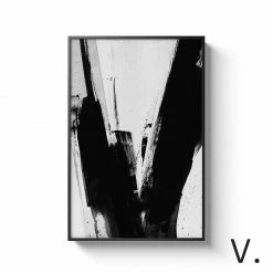 Staunton And Henry Black And White Alphabet Wall Art With Frame