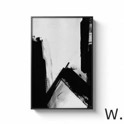 Staunton And Henry Black And White Alphabet Wall Art With Frame