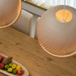 Staunton And Henry Studio Vayehi Wind Wood Veneer Ceiling Light